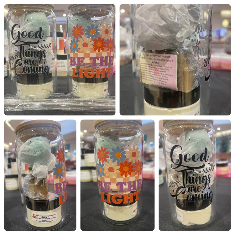 En.C.O. reusable glass tumblers and drinkware gift sets