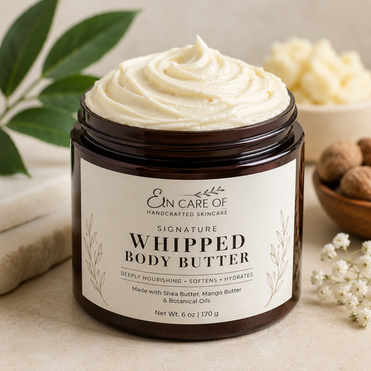 Natural Whipped Body Butter | Unscented Shea & Mango Butter Moisturizer | Handmade in Buffalo, NY by En Care Of