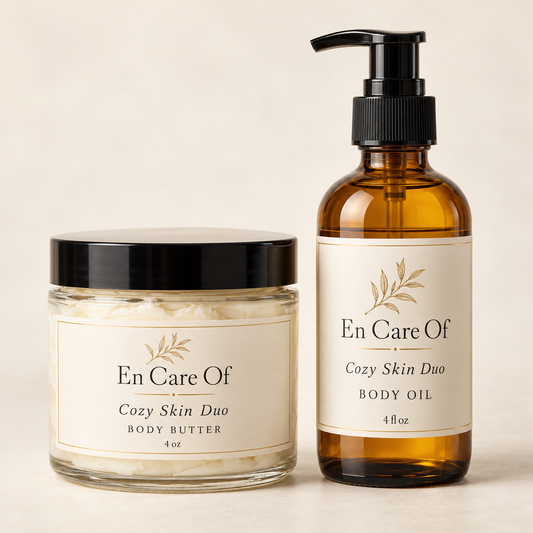 Cozy Skin Duo | 4 oz Body Butter + 4 oz Body Oil | Handmade in Buffalo, NY